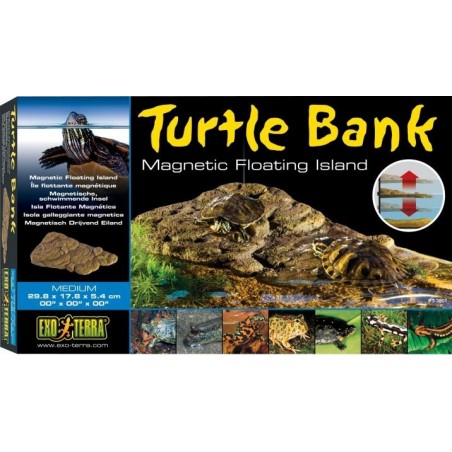 Exo Turtle Bank île flottante magnétique M-29,8x17,8x5,4cm - Exo Terra à 43,15 € - Exo Terra - 33/PT3801 - Bacs à tortues