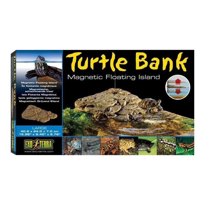 Exo Turtle Bank île flottante magnétique L-40,6x24x7cm - Exo Terra