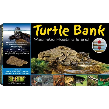 Exo Turtle Bank île flottante magnétique L-40,6x24x7cm - Exo Terra à 58,65 € - Exo Terra - 33/PT3802 - Bacs à tortues