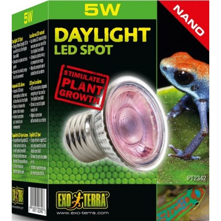 Exo Daylight LED Spot Nano 5w - Exo Terra à 15,45 € - Exo Terra - 33/PT2342 - Spots: eclairages de jour et de nuit