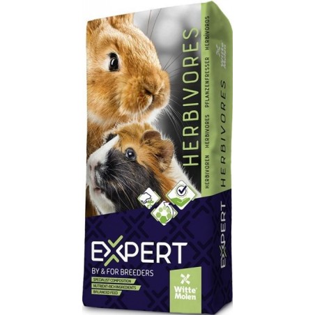Expert Cochons d'Inde 20kg - Witte Molen à 32,15 € - Witte Molen - 655038 - Alimentation principale