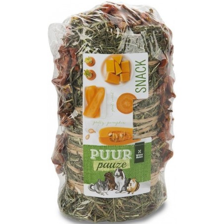 Puur Pauze Botte de foin carotte & potiron 200gr - Witte Molen à 6,05 € - Witte Molen - 654843 - Foin