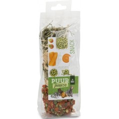 Puur Pauze Barre de foin carotte & pois 70gr - Witte Molen à 4,40 € - Witte Molen - 654845 - Snacks aux épices, fruits & légumes