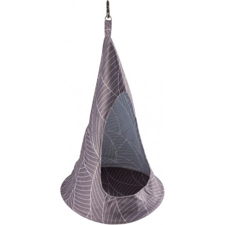 Tipi suspendu en peluche Gris/blanc M-23x23x42cm - Duvo+ à 7,45 € - Duvo + - 12397 - Lits, grottes & tunnels