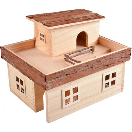 Maison en bois rongeurs 31x25x24cm - Duvo+