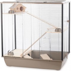 Cage Natural Fargo Moka 78x48x80cm - Duvo+ à 177,00 € - Duvo + - 11690 - Cages d'intérieur