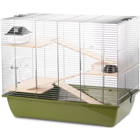 Cage Charlie 3 Olive 70x40x57,5cm - Duvo+ à 137,00 € - Duvo + - 11692 - Cages d'intérieur