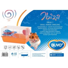 Cage Ibiza Diego 1 Orange 50x33x27cm - Duvo+ à 65,95 € - Duvo + - 11695 - Cages d'intérieur