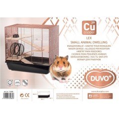 Cage Copper Lex Noir/Cuivre 58x38x55,5cm - Duvo+ à 176,30 € - Duvo + - 11698 - Cages d'intérieur