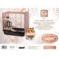 Cage Copper Lex Noir/Cuivre 58x38x55,5cm - Duvo+
