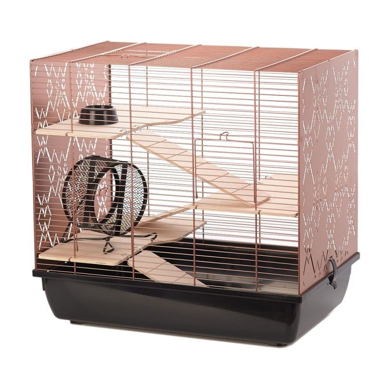 Cage Copper Lex Noir/Cuivre 58x38x55,5cm - Duvo+