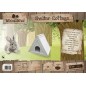 WoodLand Abri Cottage Blanc 50x42x42cm - Duvo+