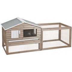 WoodLand Clapier Snoozer Cottage 161x60x73cm - Duvo + à 279,75 € - Duvo + - 603/247 - Cages d'extérieur