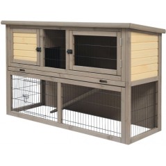 WoodLand Clapier Bel-étage Country 136,5x50x85cm - Duvo+ à 254,95 € - Duvo + - 603001 - Cages d'extérieur