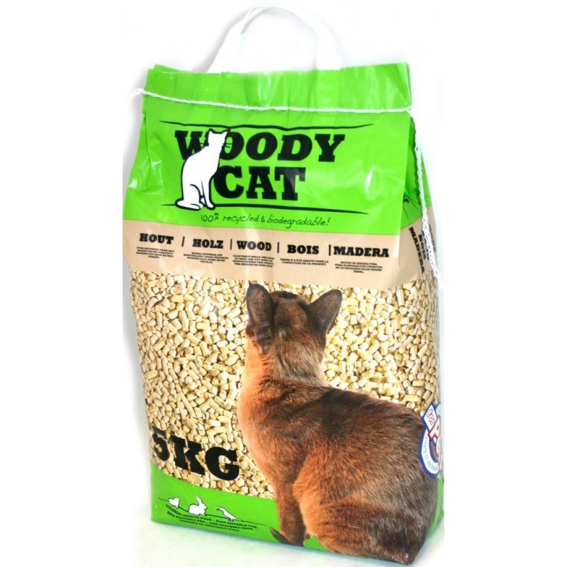 Litière pour Chats 8L/5kg - Woody Cat