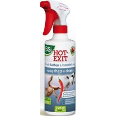 Hot Exit Chiens et chats 500ml - BSI à 18,50 € - BSI - 3400 - Détergents, destructeurs d'odeurs et répulsifs