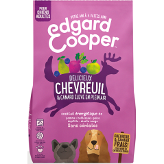 Croquettes Adult Chevreuil frais & Canard élevé en plein air 700gr - Edgard & Cooper à 10,00 € - Edgard & Cooper - 9486123 - ...