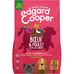 Croquettes Adult Poulet élevé en liberté & Bœuf frais et bio 700gr - Edgard & Cooper à 11,50 € - Edgard & Cooper - 9486277 - ...