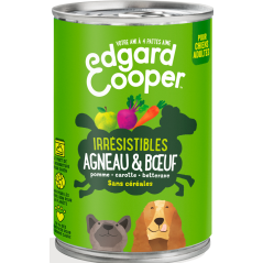 Boîtes Adult Agneau & Boeuf 400gr - Edgard & Cooper à 3,90 € - Edgard & Cooper - 9485355 - Edgard & Cooper