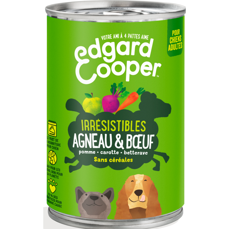 Boîtes Adult Agneau & Boeuf 400gr - Edgard & Cooper