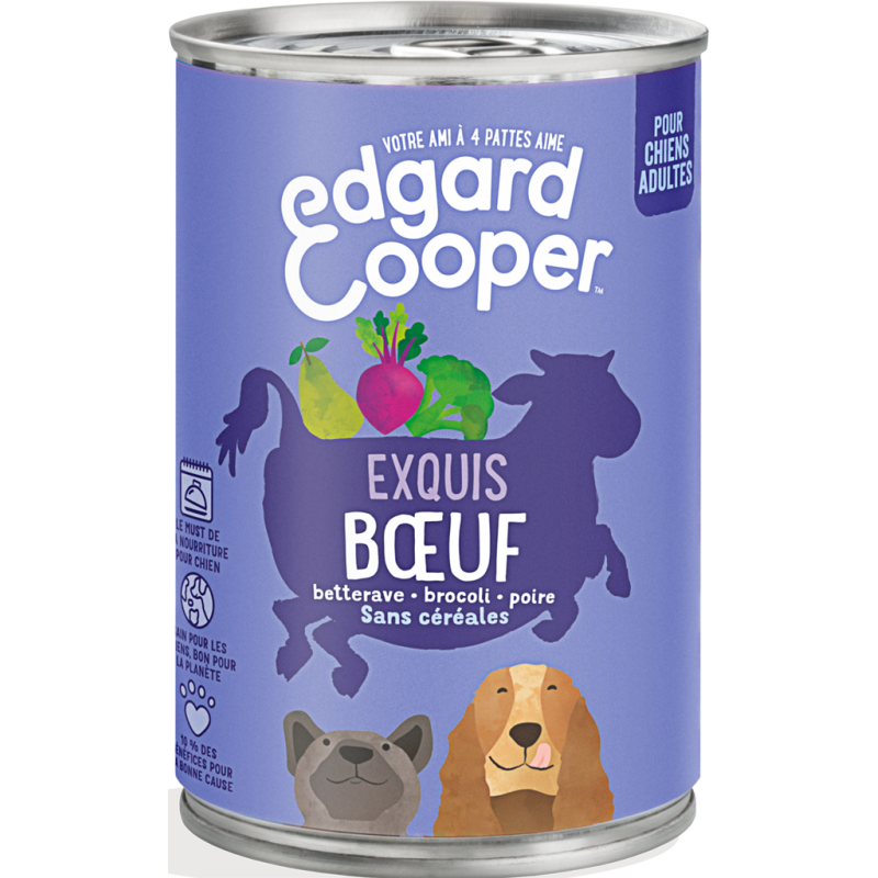 Boîtes Adult Boeuf 400gr - Edgard & Cooper