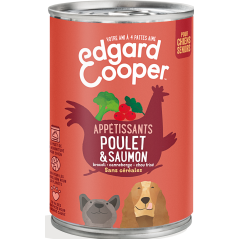 Boîtes Senior Poulet & Saumon 400gr - Edgard & Cooper à 3,90 € - Edgard & Cooper - 9485348 - Edgard & Cooper