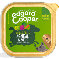 Barquette Adult Agneau & Boeuf 150gr - Edgard & Cooper à 1,90 € - Edgard & Cooper - 9485416 - Edgard & Cooper