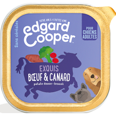 Barquette Adult Bœuf & Canard 150gr - Edgard & Cooper à 1,90 € - Edgard & Cooper - 9485386 - Edgard & Cooper