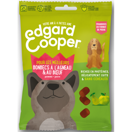 Bonbecs aux bœuf et agneau pour les premiers de la classe 50gr - Edgard & Cooper 9487144 Edgard & Cooper 3,60 € Ornibird