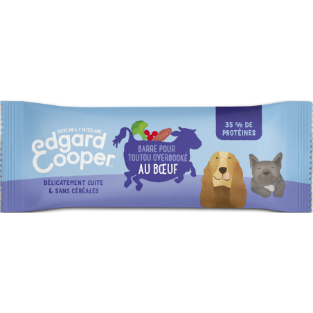 Excellente barre au bœuf pour journées overbookées 25gr - Edgard & Cooper à 1,85 € - Edgard & Cooper - 9487212 - Edgard & Cooper