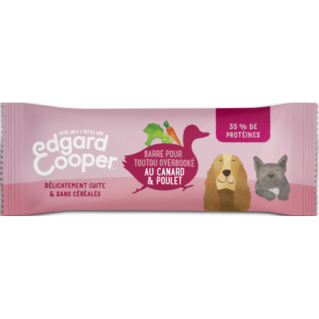 Délicieuse barre au canard et au poulet pour journées overbookées 25gr - Edgard & Cooper à 1,85 € - Edgard & Cooper - 9487236...