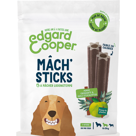 Mâch'sticks Pomme & Eucalyptus 7stick M-160gr - Edgard & Cooper à 5,00 € - Edgard & Cooper - 7142132 - Edgard & Cooper