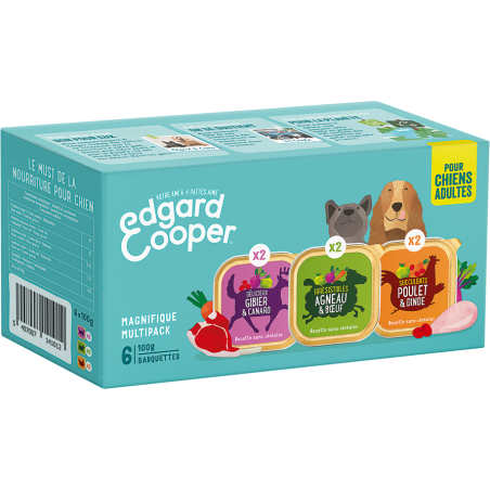 Barquettes MultiPack 6x100gr - Edgard & Cooper à 8,00 € - Edgard & Cooper - 7144563 - Edgard & Cooper