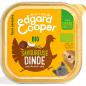 Barquette Adult Dinde bio 100gr - Edgard & Cooper