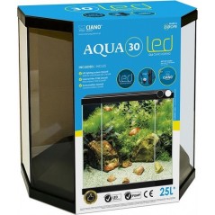 Aqua 30 Led Noir 40x20x45,5cm - Ciano à 90,45 € - Ciano - 77540135 - Bocal pour poisson