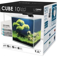 Cube 10 Led 9,5L - Ciano à 76,90 € - Ciano - 77690137 - Bocal pour poisson