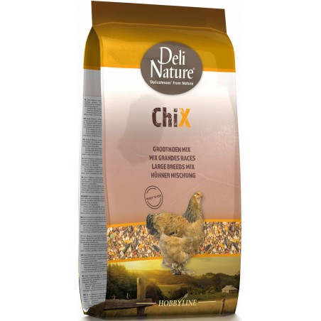 Chix Mix Grandes Races prêt à l'emploi 4kg - Deli Nature à 8,65 € - Deli Nature - 026311 - Volaille