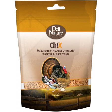 Chix Insectes Mix 180gr - Deli Nature à 5,70 € - Deli Nature - 026171 - Volaille