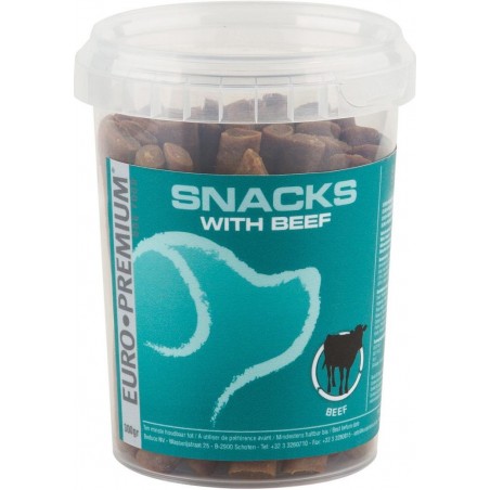 Snack au boeuf 300gr - Euro Premium à 6,50 € - Euro Premium - Dog Food - 046521 - Semi humide