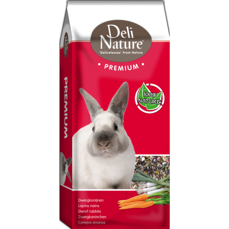 Premium Lapins Nains Sensitive 15kg - Deli Nature