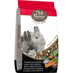 Menu 5* Lapins Nains Sensitive 2,5kg - Deli Nature 029533 Deli Nature 11,50 € Ornibird