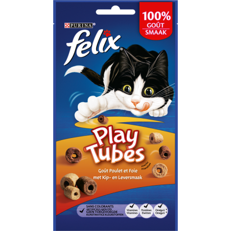 Play Tubes - Goût poulet et foie 50gr - Felix 12383586 Purina 2,10 € Ornibird