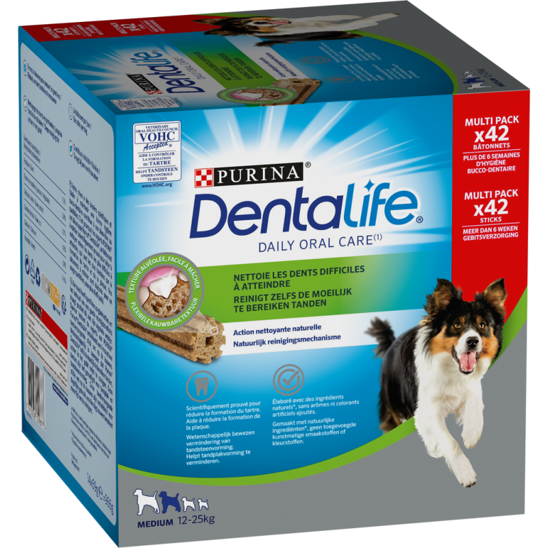 Dentalife - Medium 12 à 25kg x42sticks - Purina