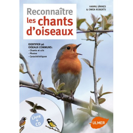 Reconnaître les chants d'oiseaux Livre + CD - Hannu JÄNNES & Owen ROBERTS à 12,96 € - Ulmer - 1388554 - Livre