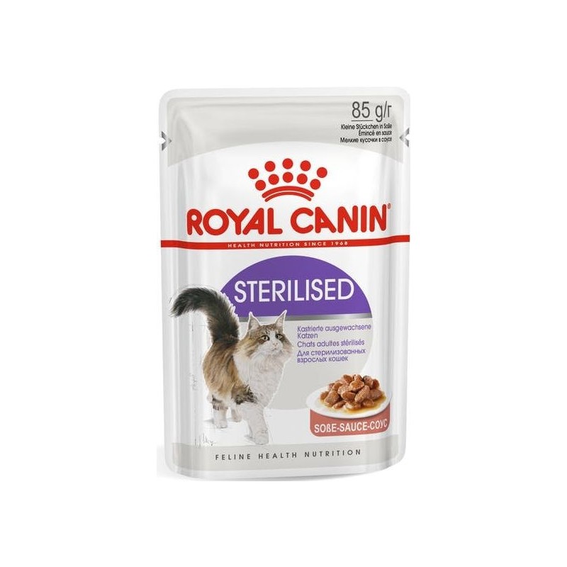 Sterilised en sauce 85gr - Royal Canin