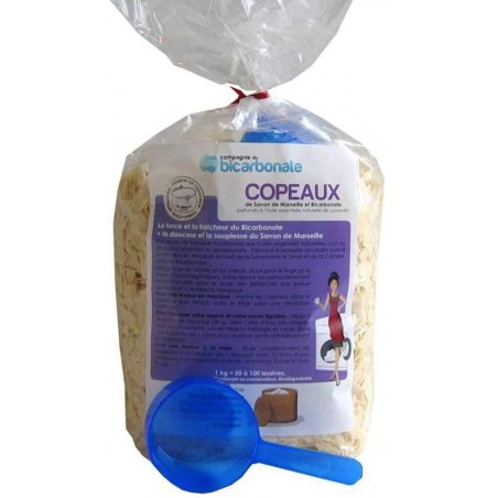 Copeaux de Savon de Marseille au Bicarbonate 1kg - Compagnie du bicarbonate à 11,50 € - Compagnie du bicarbonate - 2381151 - ...