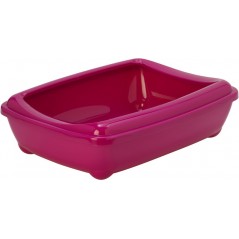 Arist-O-Tray + Rim Hot Pink 49,5x37,8x13,5cm à 10,65 € - Kinlys - MOD-C192-328 - Bacs à chat