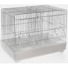 Cage Cova Chromée 42x26x33cm à 30,95 € - Kinlys - 1560035 - Cages