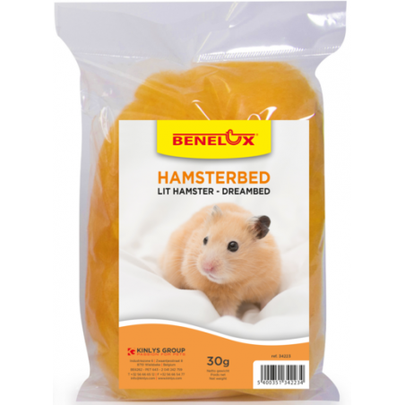 Lit Hamster Funny viscose Orange 30gr à 2,10 € - Kinlys - 34223 - Lits, grottes & tunnels