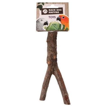 Perche en Y bois 20cm - Back Zoo Nature à 3,25 € - Back Zoo Nature - ZF1410 - Perchoirs